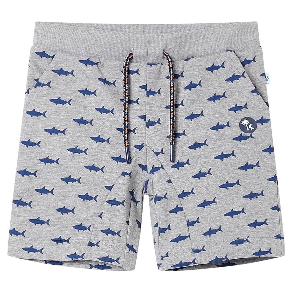 Pantaloncini per Bambini con Coulisse Grigio Chiaro Mélange 116 - Foto 1