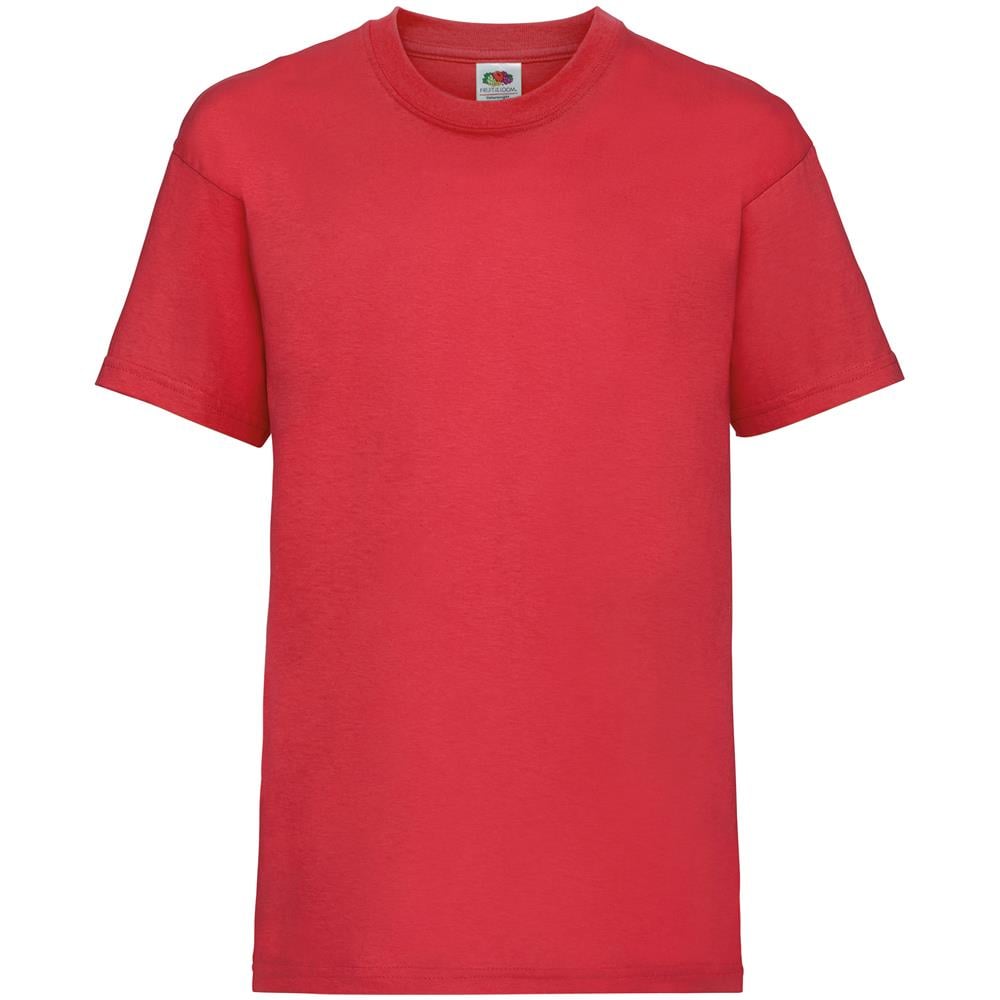 Maglietta 100% Cotone Bambini (3-4 Anni (56-61cm Torace)) (rosso) - Foto 1