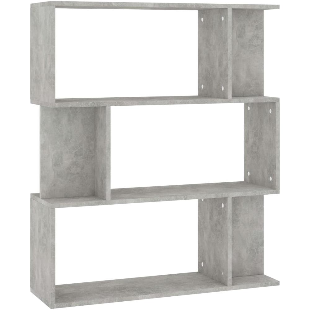 Libreria /Divisorio Grigio Cemento 80x24x96 cm Legno Multistrato - Foto 2