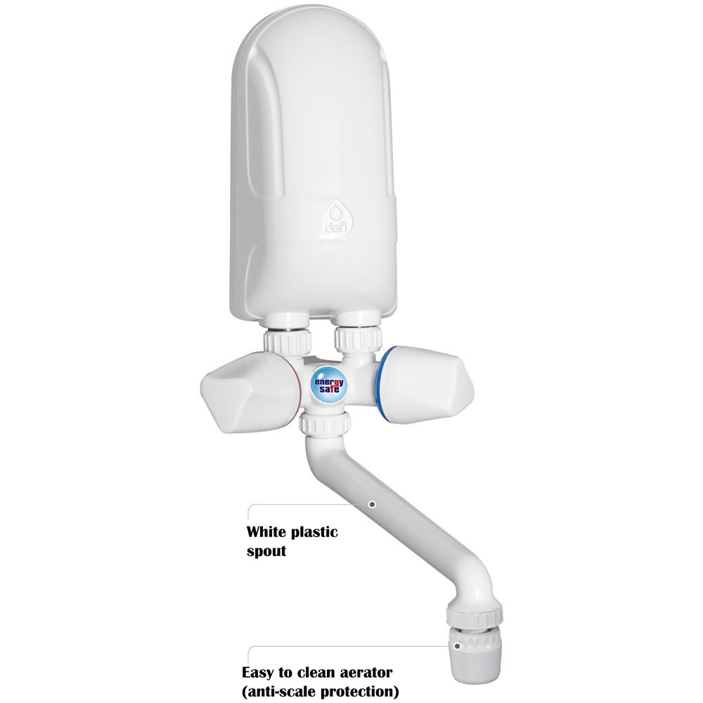 Immediata Elettrico Riscaldatore Di Acqua Calda Di Lavaggio Della Caldaia Mano 3,7kw Beccuccio Di Plastica Bianca - Foto 2