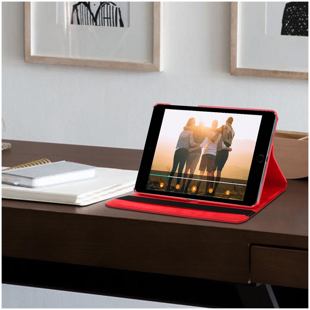 Custodia Ipad Mini 4 / Mini 5 2019 Supporto Regolabile 360° - Rosso - Foto 5