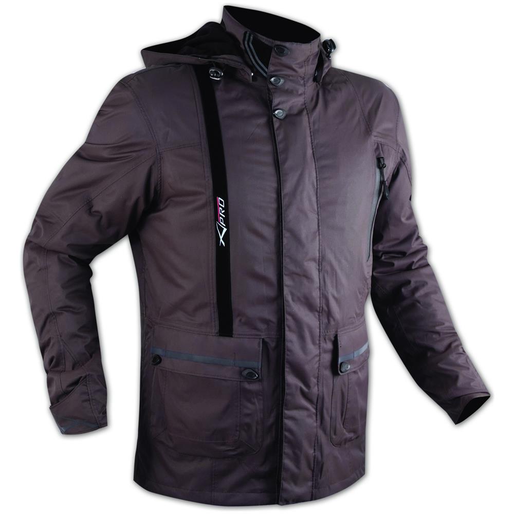 Giacca Moto Scooter Città Fodera Removibile Tessuto Impermeabile Marrone Xxl - Foto 1