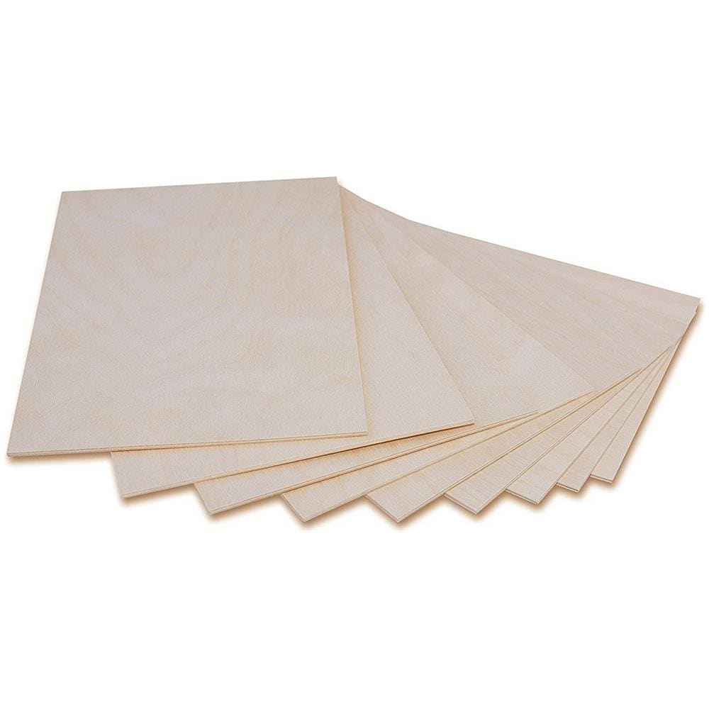 3 X A3 Compensato Pannello Legno Grezzo Fogli | 420 X 300 X 3 Mm (+ / - 0.5 Mm) | Bricolage Tavola Betulla Baltico | Perfetto Per Pirografia, Taglio Laser, Cnc Router, Modellare, Traforato - Foto 1