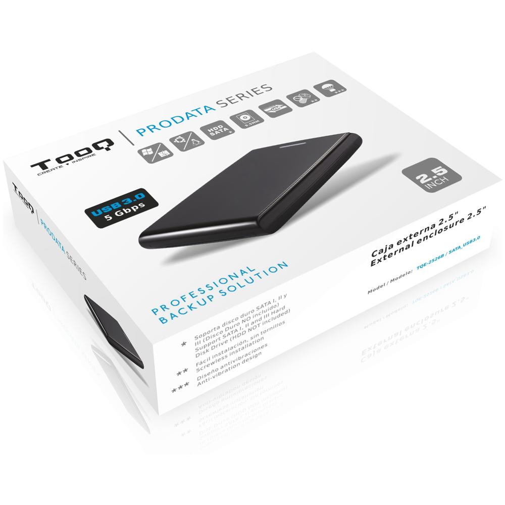 TQE-2526B, 3.0 (3.1 Gen 1) , HDD, SATA, Seriale ATA II, Serial ATA III, USB, Nero, Operazione - Foto 1