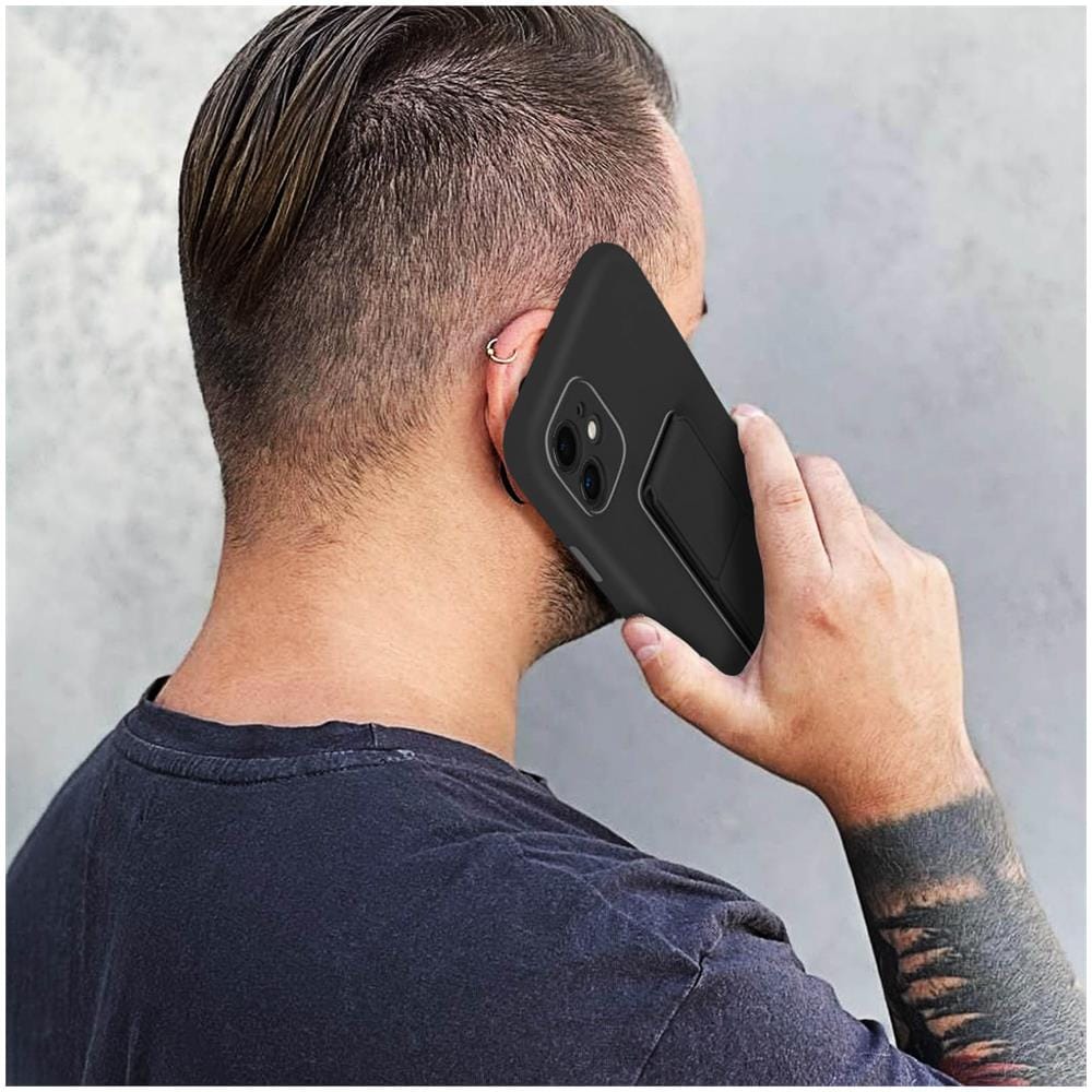 Cover Per Iphone 11 Cavalletto Pieghevole Magnetico Nera - Foto 2