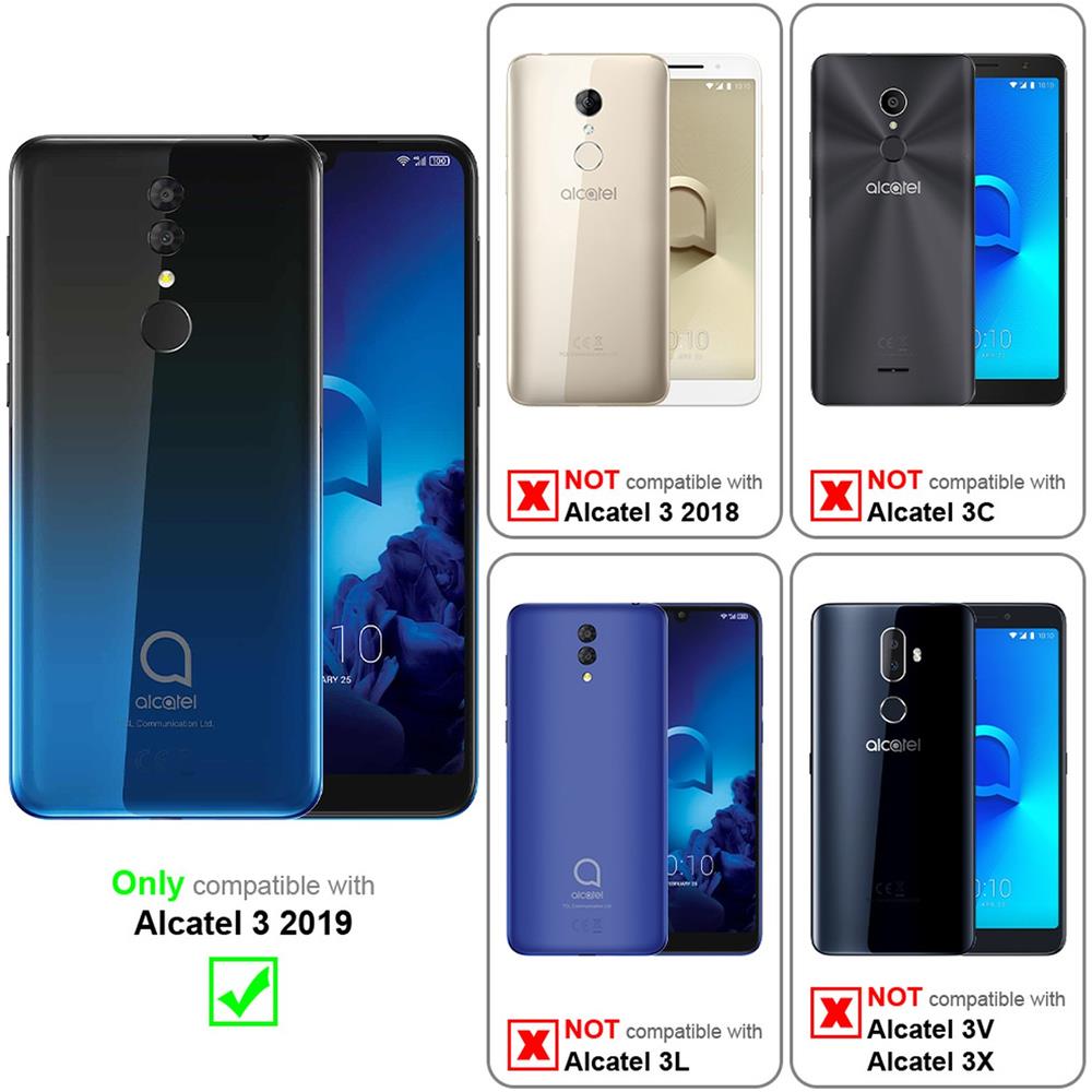 Pellicola Di Armatura Compatibile Con Alcatel 3 2019 In Elevata Trasparenza - Vetro Temperato (tempered) Di Protezione Del Display In Durezza 9h Con 3d Touch - Foto 2