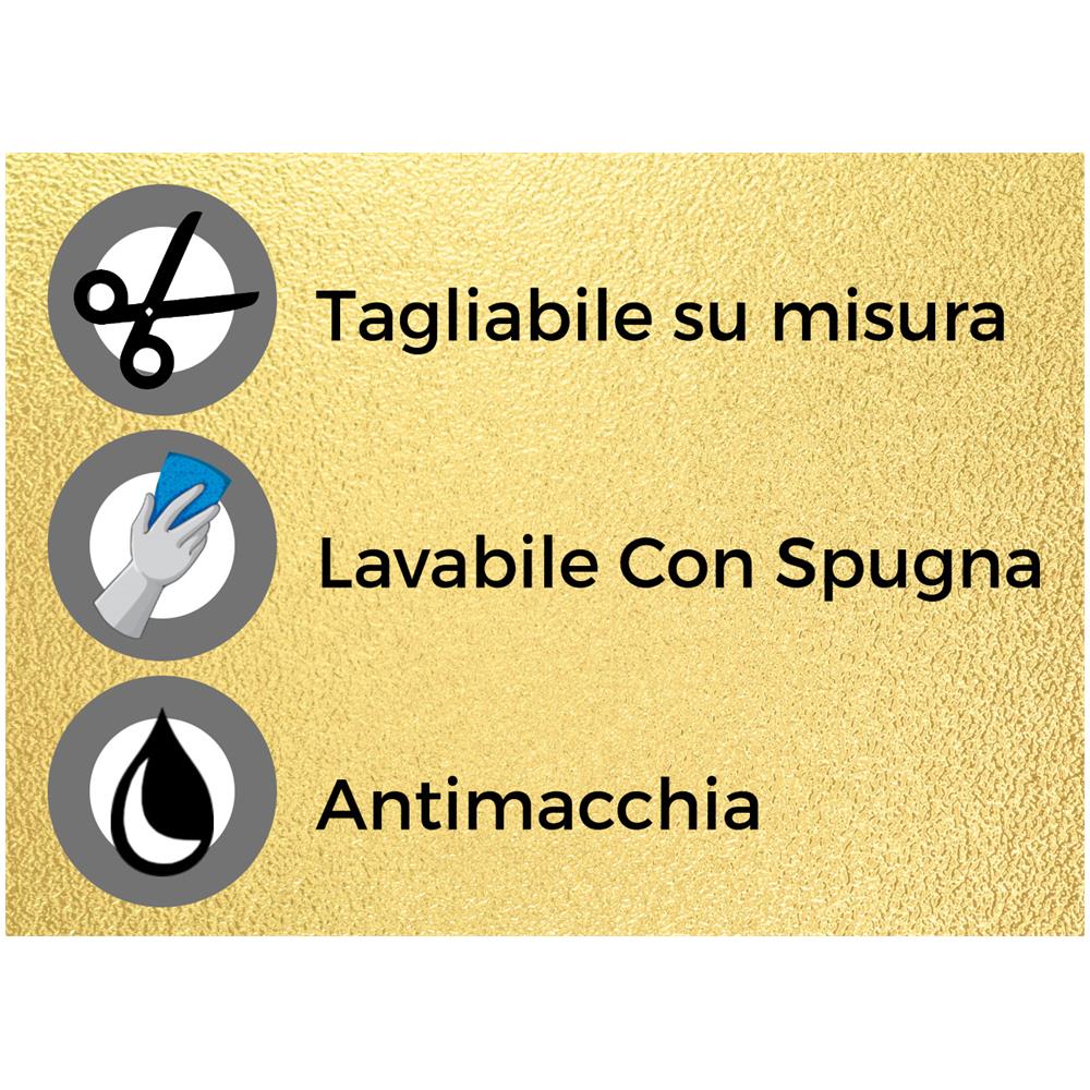 Tovaglia Natalizia Antimacchia Plastificata Pvc Glitter Oro Proteggi Tavolo Natale 140x500 Glitter Oro - Foto 2