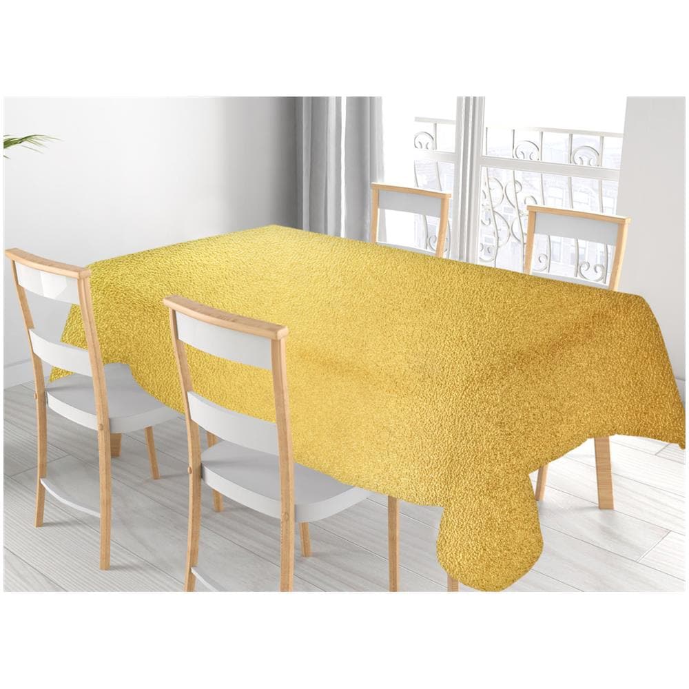 Tovaglia Natalizia Antimacchia Plastificata Pvc Glitter Oro Proteggi Tavolo Natale 140x500 Glitter Oro - Foto 1