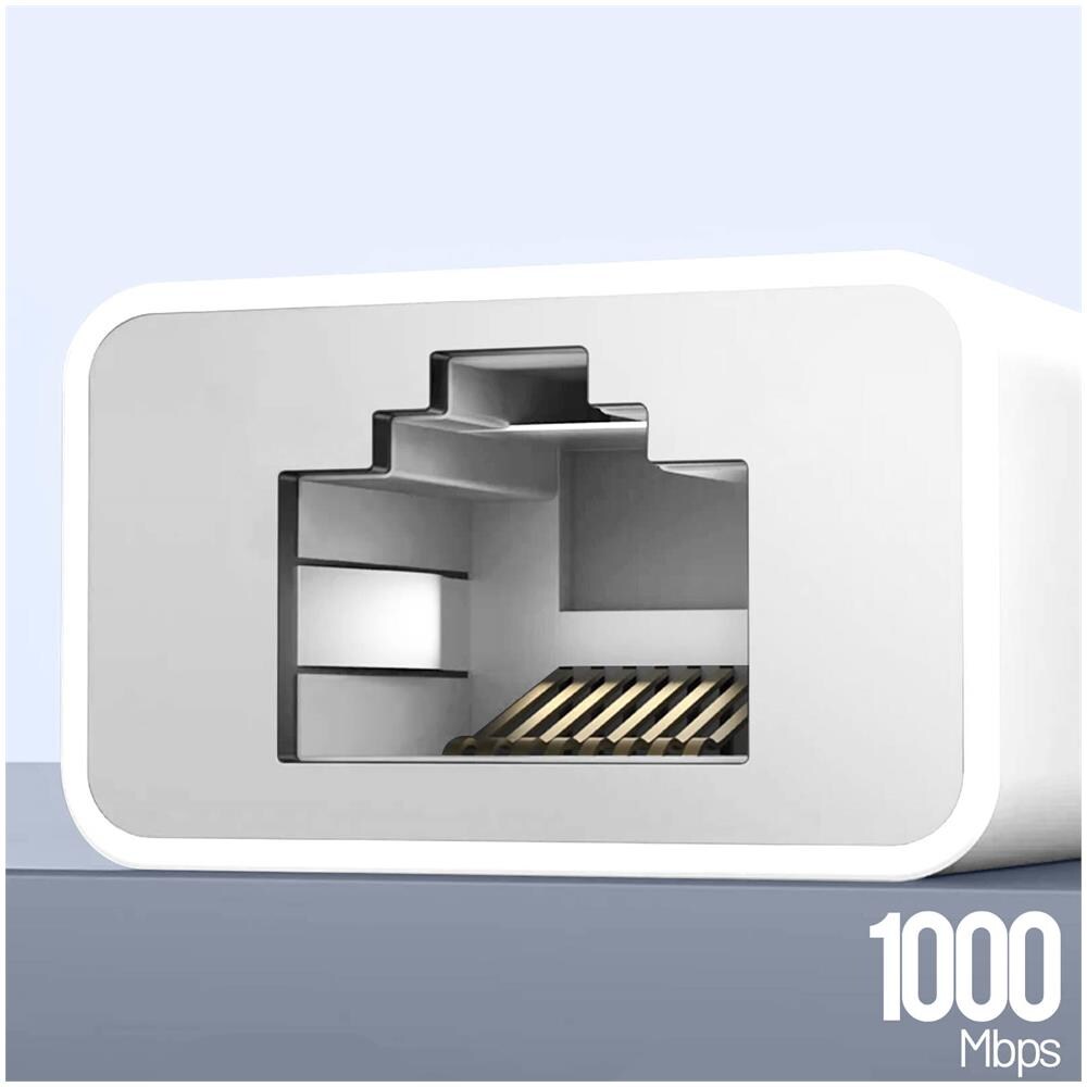 Adattatore Ethernet Rj45 Bianco Per Computer Windows E Macbook, 1000 Mbps. - Foto 5