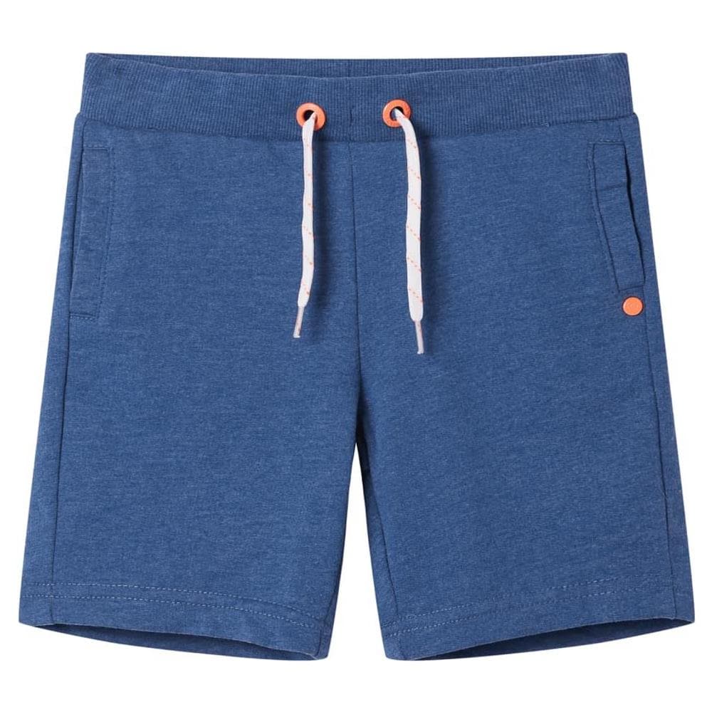 Pantaloncini per Bambini con Coulisse Blu Scuro Mélange 128 - Foto 1