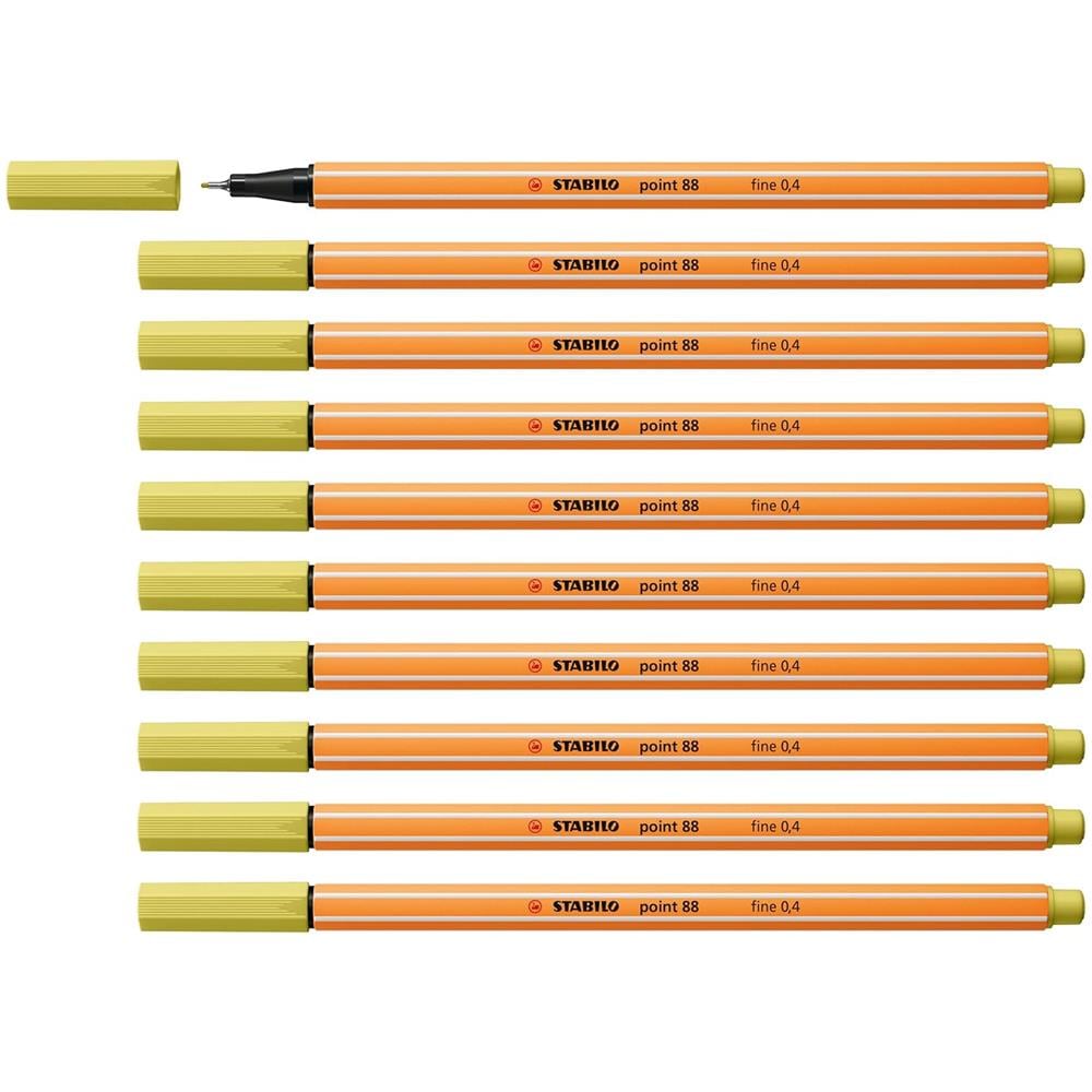 point 88 - Fineliner - Confezione da 10 - Senape - Foto 1