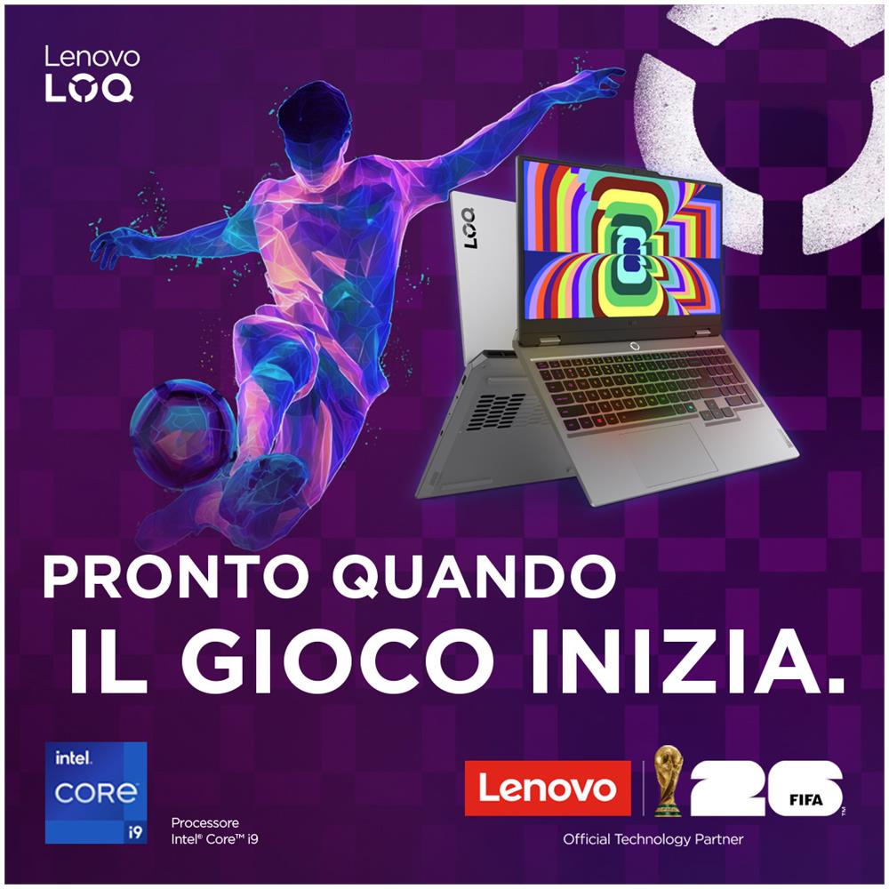 LOQ | Notebook Gaming | Display 15.6'' FHD (1920x1080) | Processore INTEL Core i7-13650HX | Memoria RAM 16GB | Memoria SSD 512GB | Scheda Grafica NVIDIA RTX 5050 8GB | Sistema Operativo WINDOWS 11 HOME | LUNA GREY - Foto 2