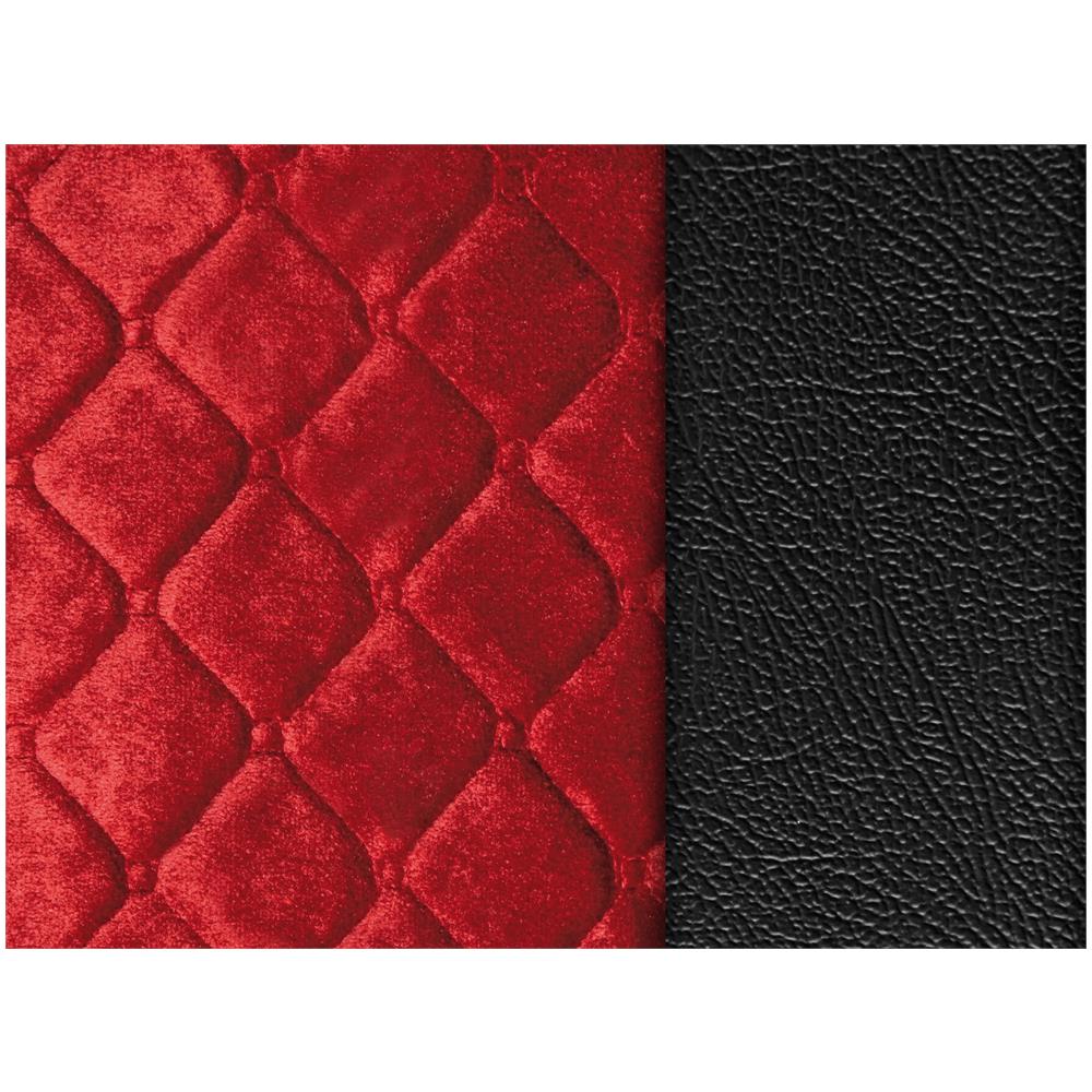 97850 Lolita Coprisedile In Similpelle E Poliestere Nero-rosso - Foto 1