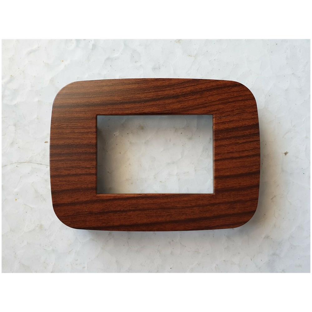 Placca Placchetta Placchette Compatibili Per Serie Axolute Colorate - Legno Scuro 7 - Foto 1