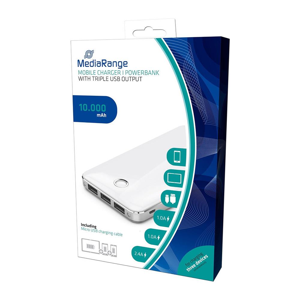 '''power Bank Mediarange Mr751 5.200 Mah Bianco '''' - Foto 1