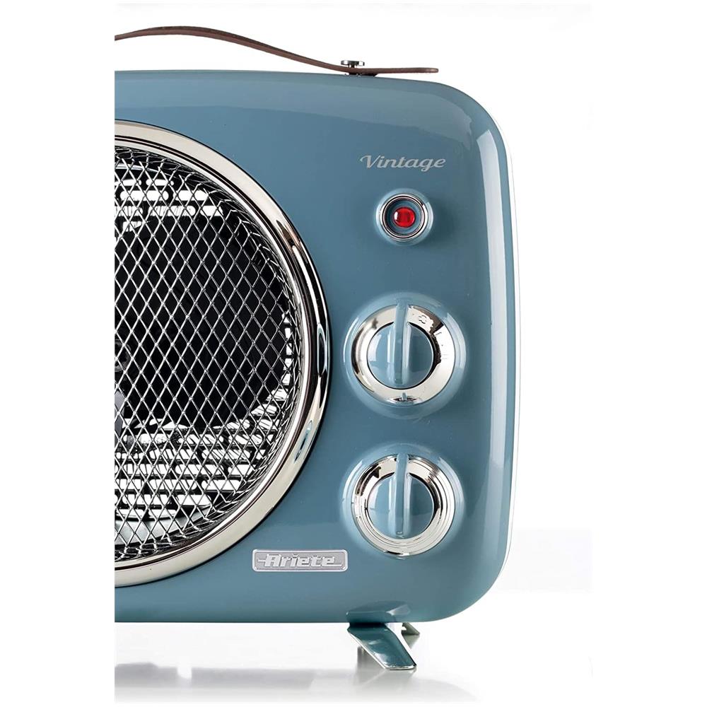 Termoventilatore Vintage 808 Termostato Regolabile Potenza 2000 Watt Colore Celeste - Foto 2