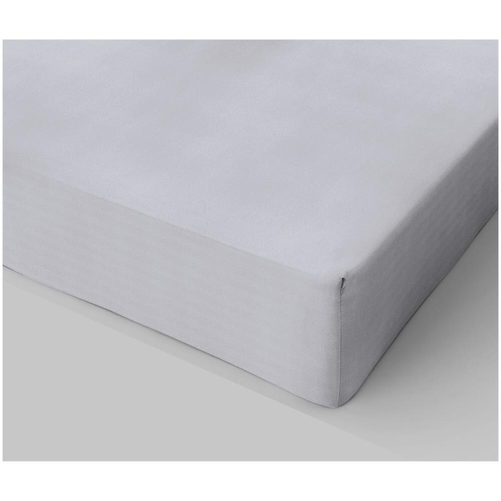 Lenzuolo Sotto Con Angoli In Cotone Con Elastico Made In Italy Due Piazze Matrimoniale 180x200 Cm - Bianco - Foto 1