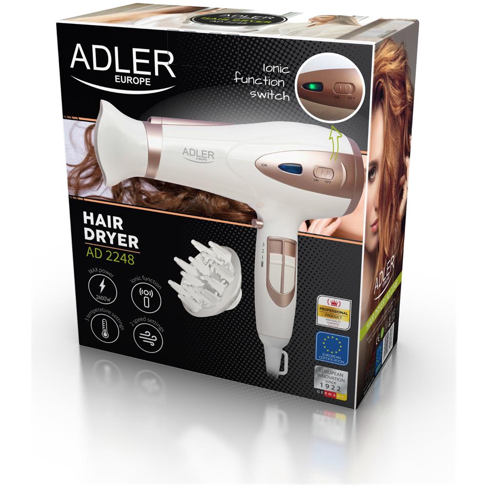 Asciugacapelli Con Ionizzazione Adler Ad 2248 Cold Blast - Foto 2