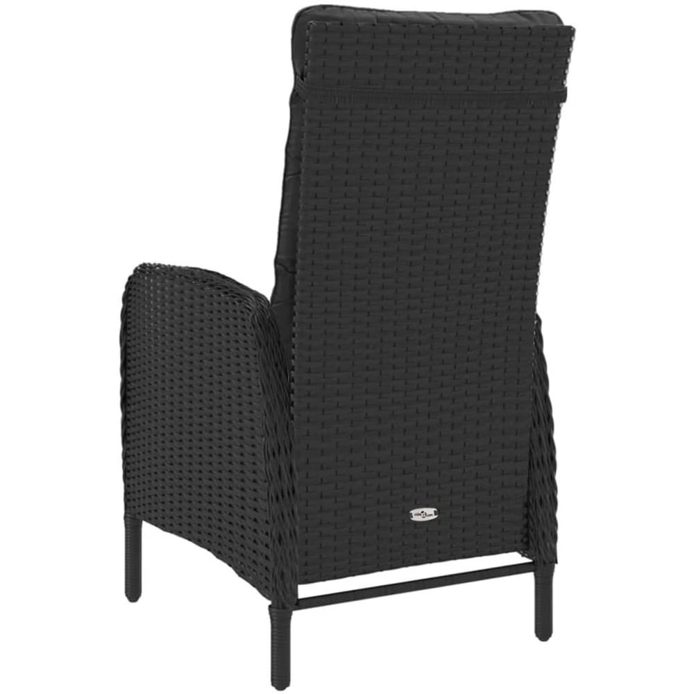 Set Da Bistrot Per Giardino 3 Pz In Polyrattan E Vetro Nero - Foto 8
