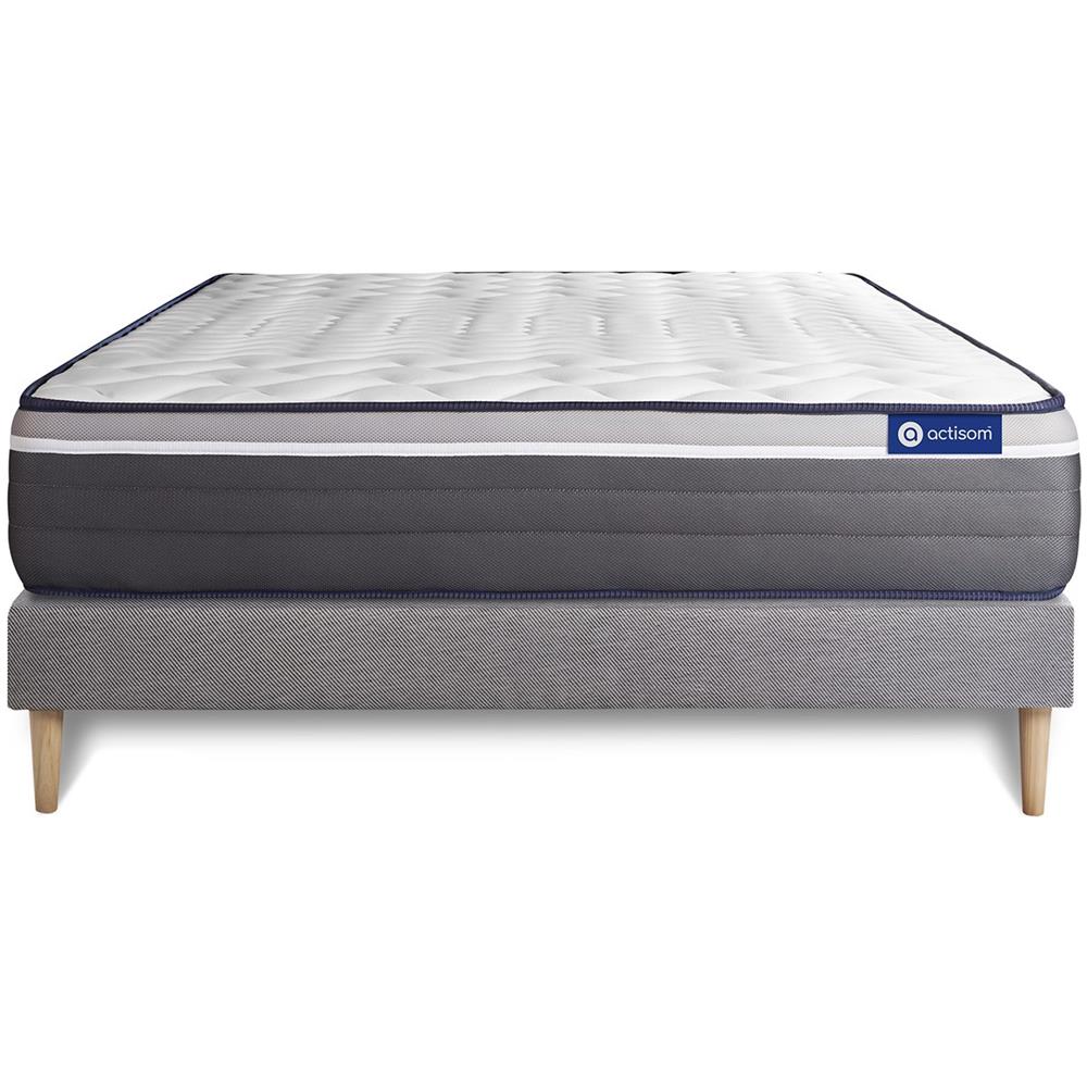 Kit Rete E Materasso Matrimoniale Actilatex Plus 150x195cm - Spessore : 26cm - Lattice E Memory Foam- Molto Rigido - Foto 1