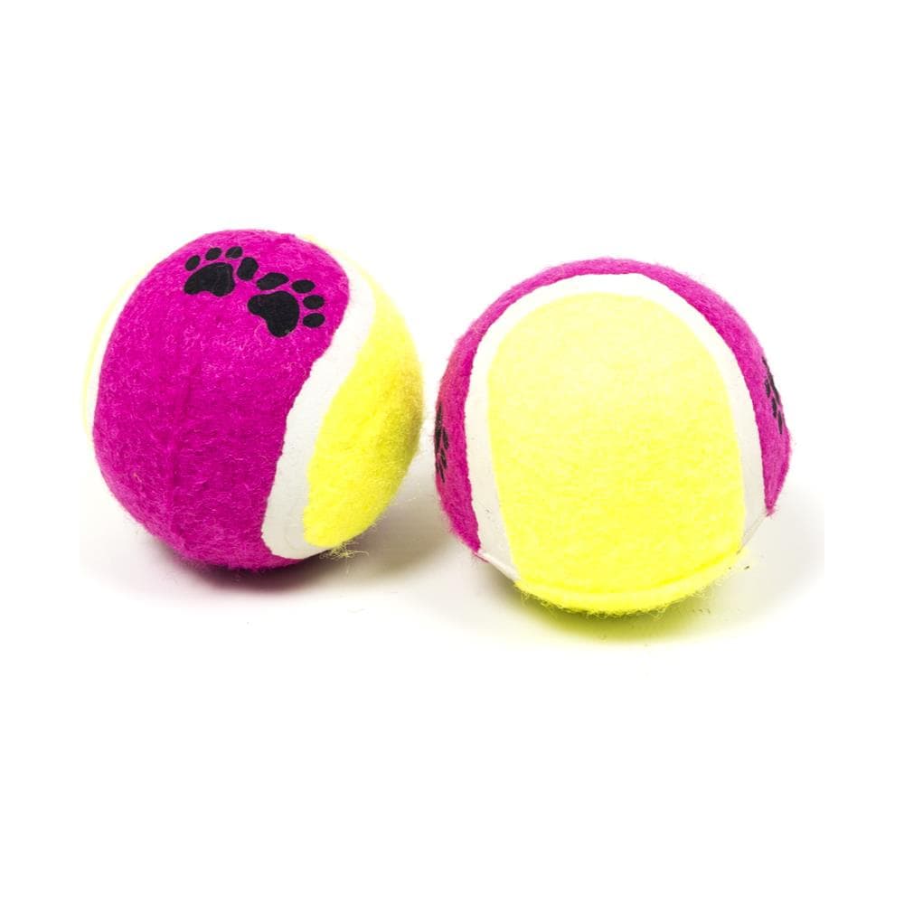Set 2 Palline Da Tennis Giocattolo Resistente Interattivo Per Animali Domestici - Foto 1