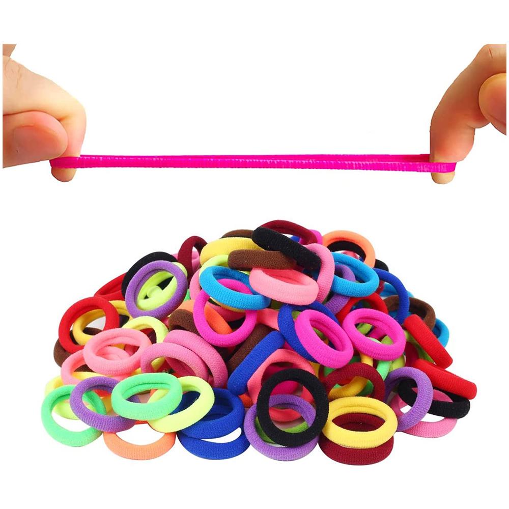 Elastici Per Capelli Per Bambini, 100 Pezzi Piccoli Elastici Per Capelli In Gomma Elastici Per Coda Di Cavallo, Piccoli Elastici Per Capelli Morbidi Per Neonate Accessori Per Capelli Per Ragazze Multicolor - Foto 1