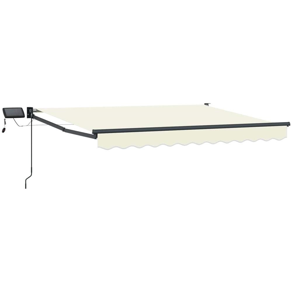Tenda retrattile manuale con LED Crema 3 x 2,5 m - Foto 1