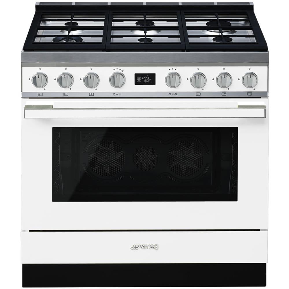 Cucina Elettrica CPF9GPWH 6 Fuochi a Gas Forno Elettrico Dimensione 90 x 60 cm Colore Bianco - Foto 6