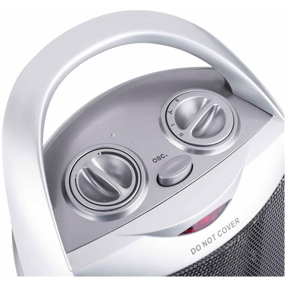 Termoventilatore Oscillante Ka-5038 Ptc Ceramica 1500w Argento - Foto 7