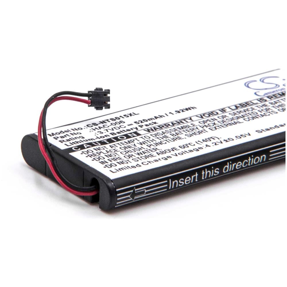 Li-ion Batteria 520mah (3.7v) Per Gamepad, Controller Come Nintendo Hac-006 - Foto 2