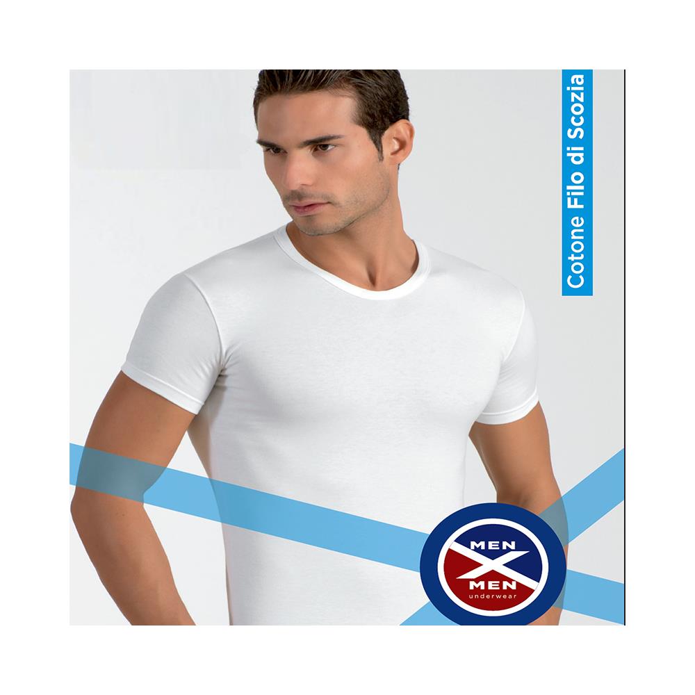 INTIMO - 3 T-shirt Uomo Filo Di Scozia Bianca - Nera - Grigio - Collo Tondo  Tg 6 - Xl - ePRICE