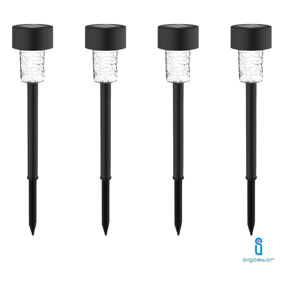 Luce Led Solare Da Giardino 6500k Lampioncino Picchetto Paletto 4 Pezzi - Foto 1