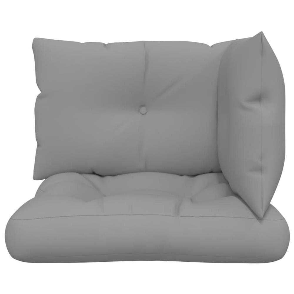 Cuscini per Pallet 3 pz Grigi in Tessuto - Foto 2