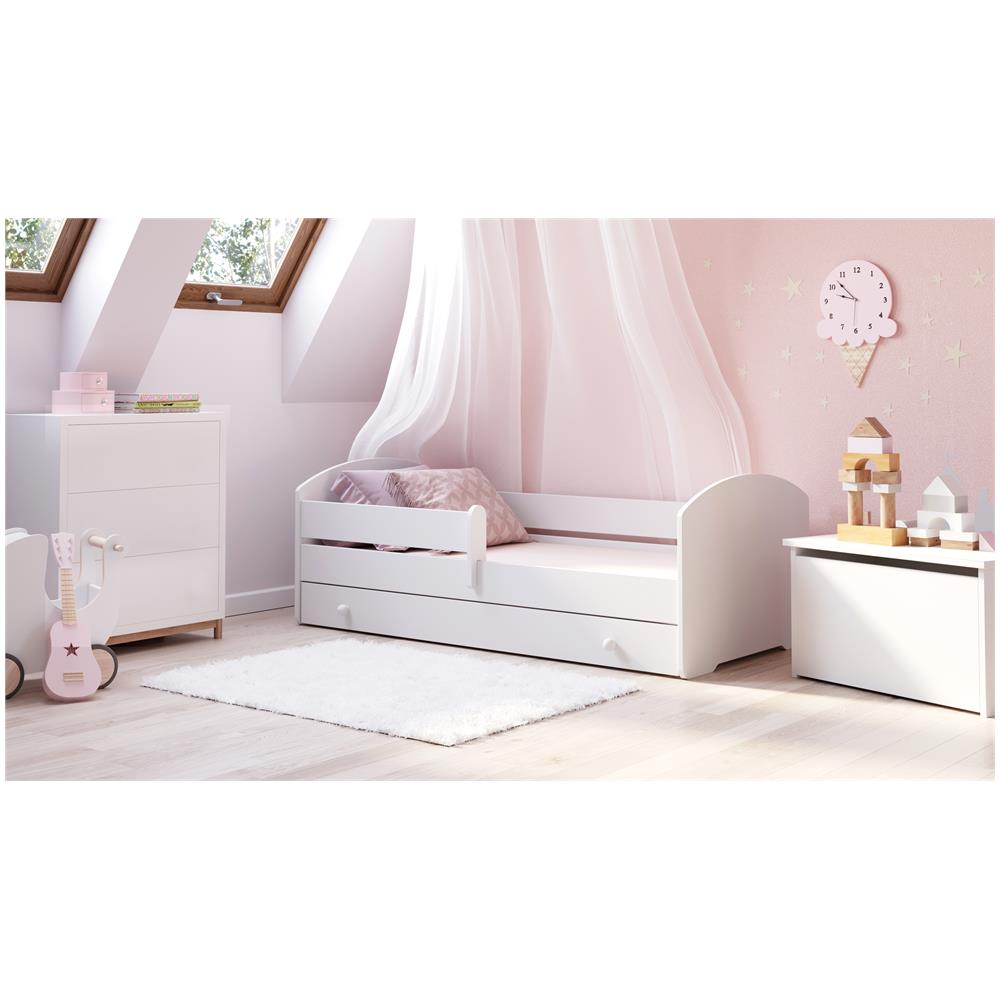 Letto Per Bambini Luk 160x80 Cassetto E Una Ringhiera+ Materasso E Giroletto - Foto 2