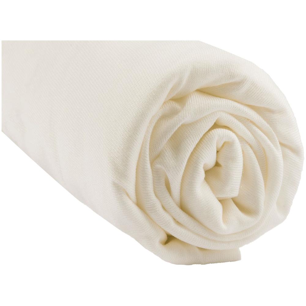 Set 3 Lenzuola Con Angoli In Jersey Di Cotone 100% - 40x80 / 40x90 Cm - Ecru - Foto 3