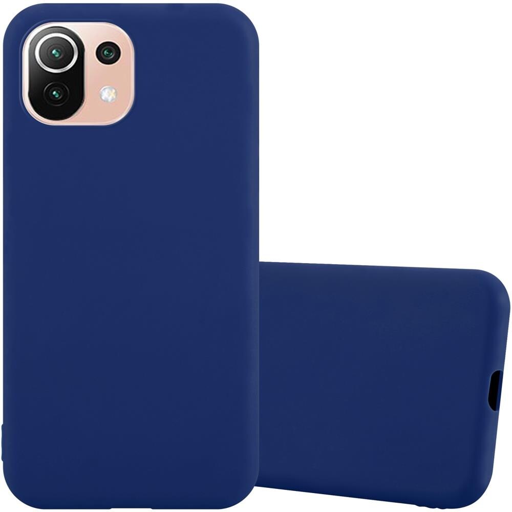 Custodia Compatibile Con Xiaomi Mi 11 Lite (4g / 5g) / 11 Lite Ne In Candy Blu Scuro - Coperchio Protettivo In Silicone Tpu Flessibile - Foto 1