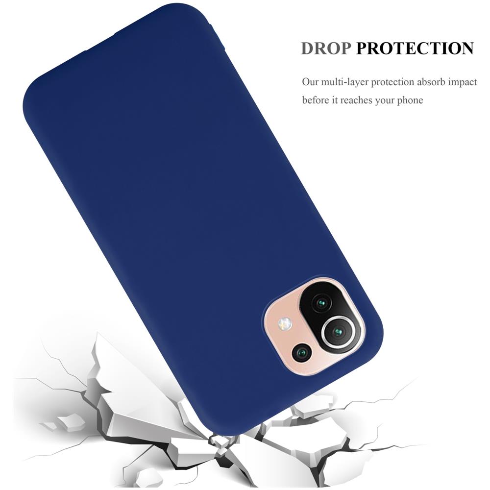 Custodia Compatibile Con Xiaomi Mi 11 Lite (4g / 5g) / 11 Lite Ne In Candy Blu Scuro - Coperchio Protettivo In Silicone Tpu Flessibile - Foto 7