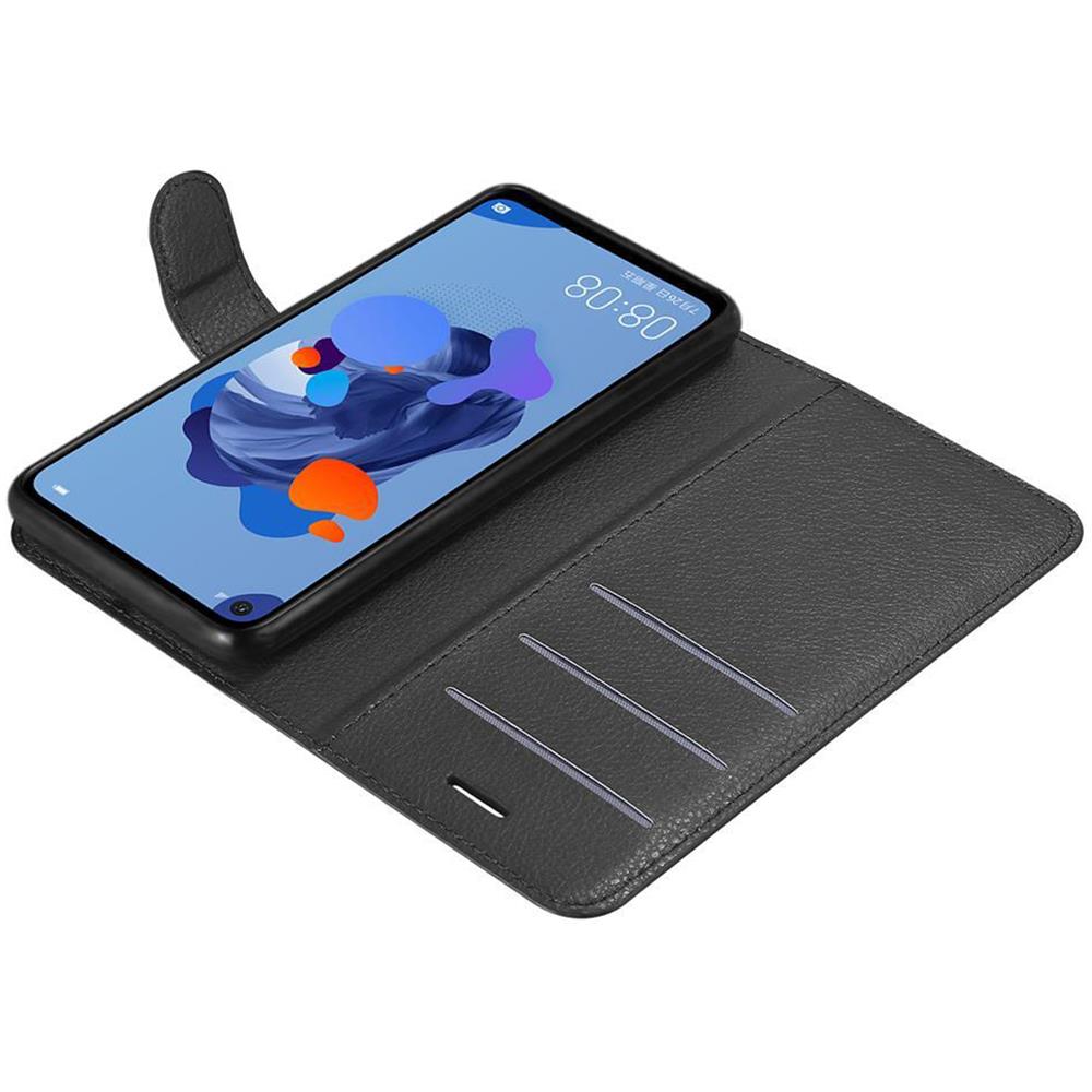 Custodia Compatibile Con Huawei Mate 30 Lite In Nero Carbone - Coperchio Protettiva Con Chiusura Magnetica, Funzione Stand E Tasca Per Le Carte - Foto 8
