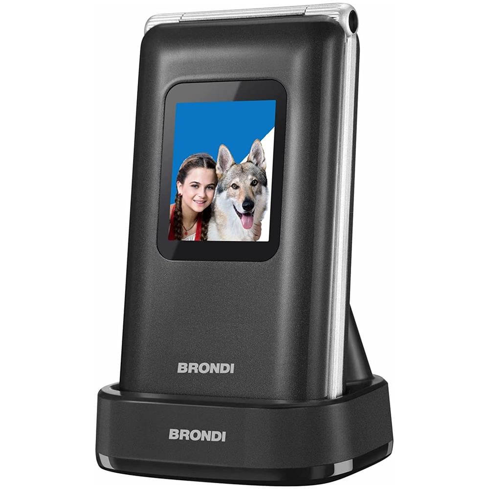 Amico Prezioso Senior Phone Dual Sim Display 1.77" MicroSD Bluetooth con Tasti Grandi + SOS Fotocamera 1.3 MP Colore Nero / Metallico - Italia - Foto 2