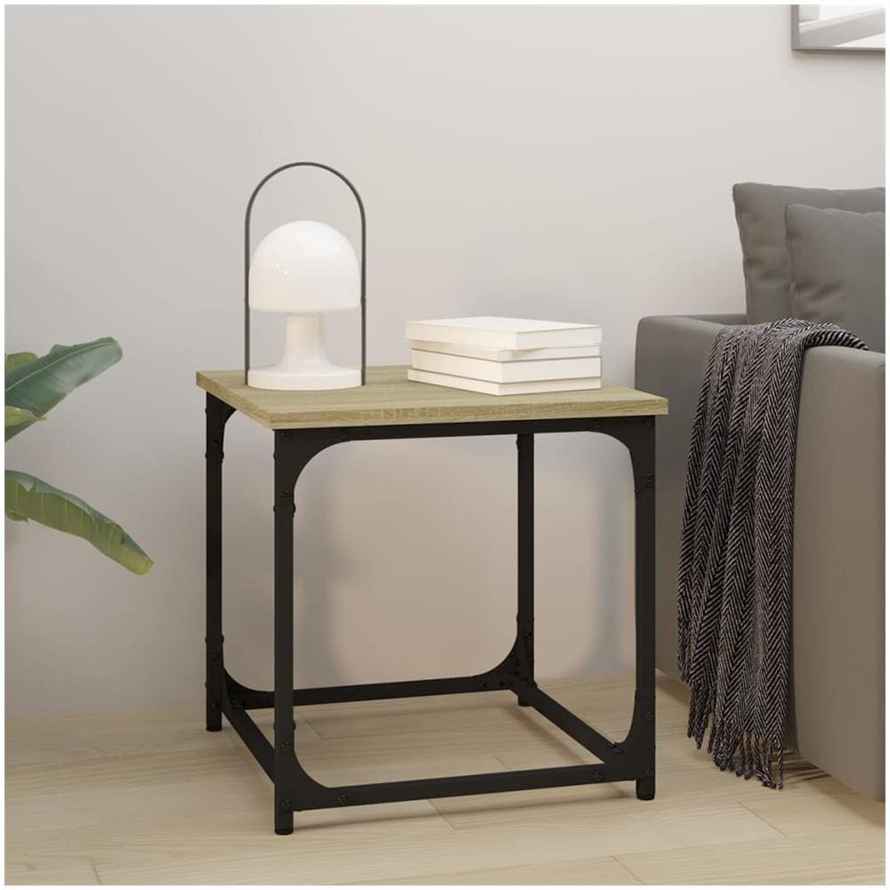 Tavolino Rovere Sonoma 40x40x40 Cm In Legno Multistrato - Foto 1