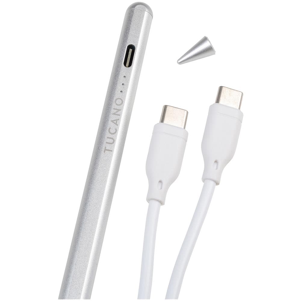 Penna stilo attiva USB C per iPad con rilevamento del polso Colore Argento - Foto 2