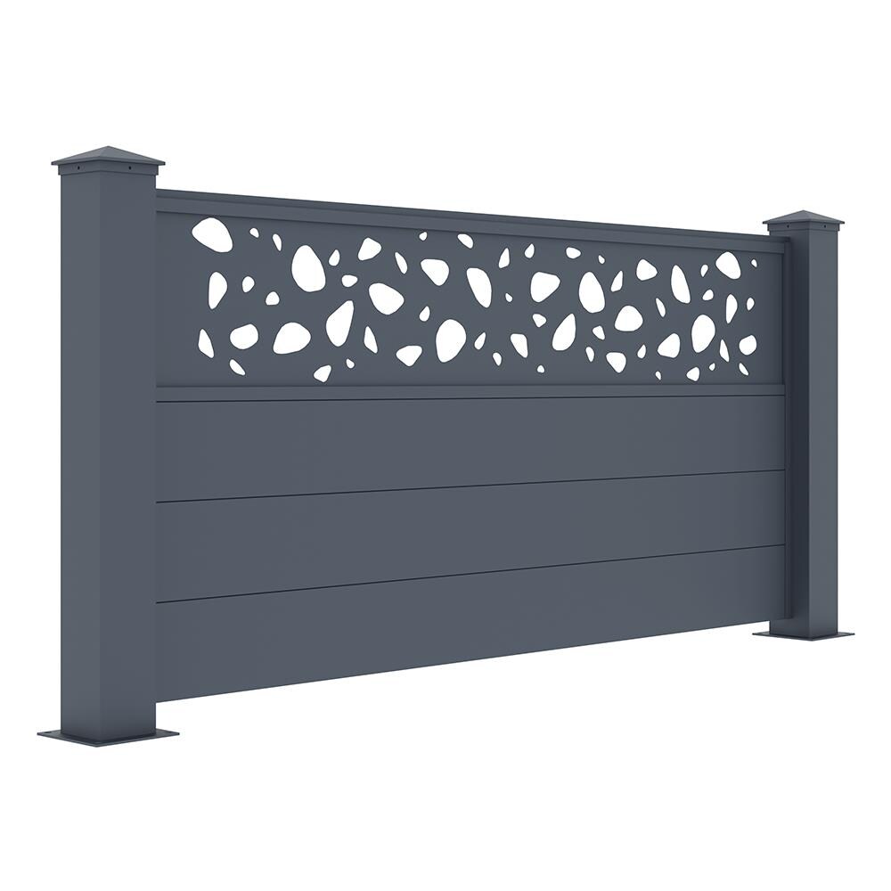 Recinzione Semiforata In Alluminio Sunny 190h90 Grey - Foto 2