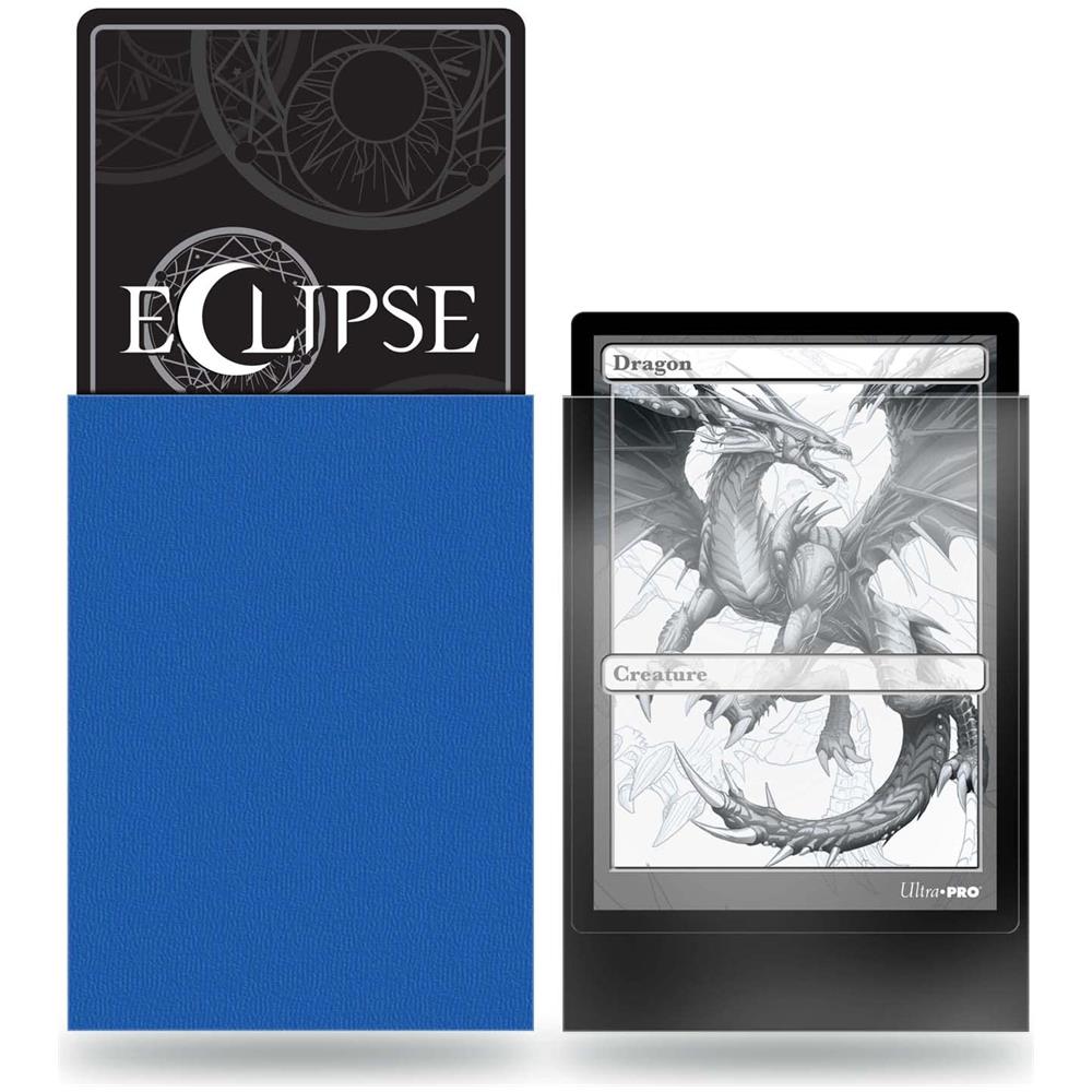 E-15614 Eclipse Standard Matte Sleeves Confezione Da 100 - Blu Pacifico - Foto 1