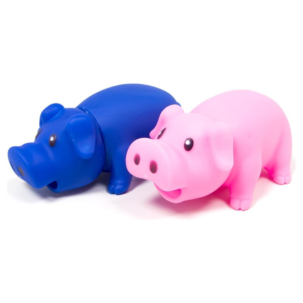 Set 2 Pezzi Giocattolo Per Animali Domestici Modello Piggy Friends Rosa E Blu - Foto 2