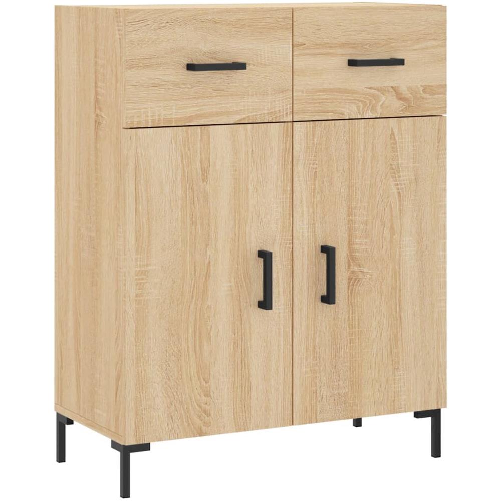Credenza Rovere Sonoma 69,5x34x90 Cm In Legno Multistrato - Foto 2