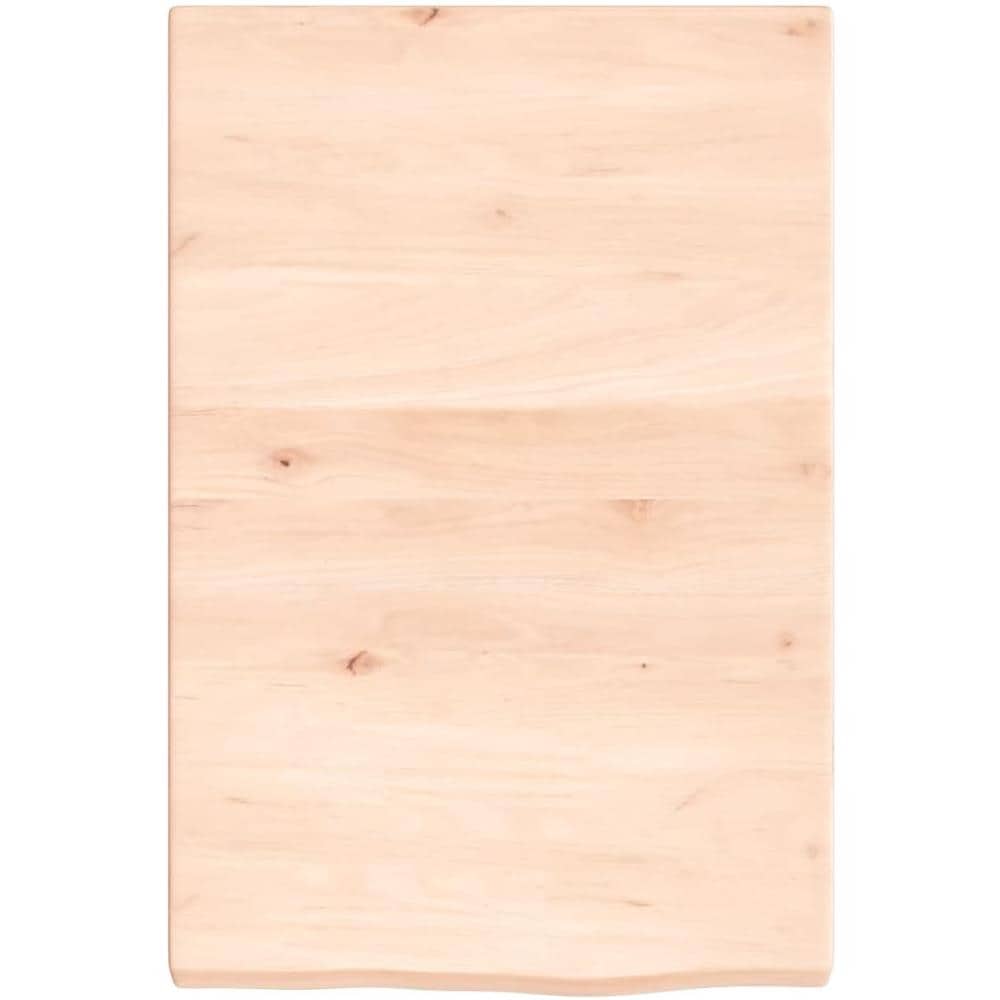 Ripiano a Parete 40x60x (2-4) cm Massello Rovere Non Trattato - Foto 2