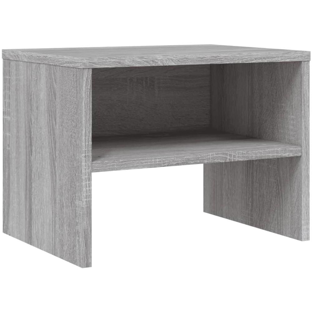 Comodino Grigio Sonoma 40x30x30 Cm In Legno Multistrato - Foto 2