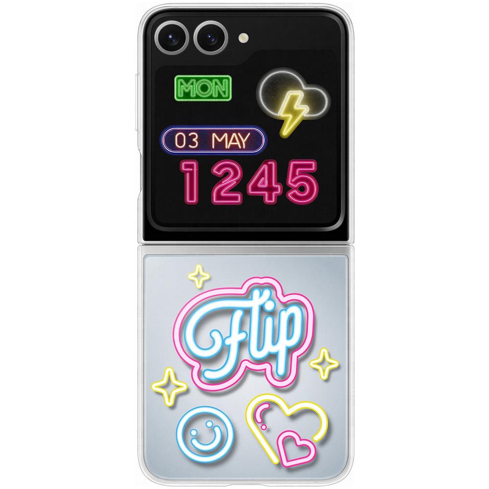 Galaxy Z Flip6 FlipSuit Case Neon Card - Foto 1
