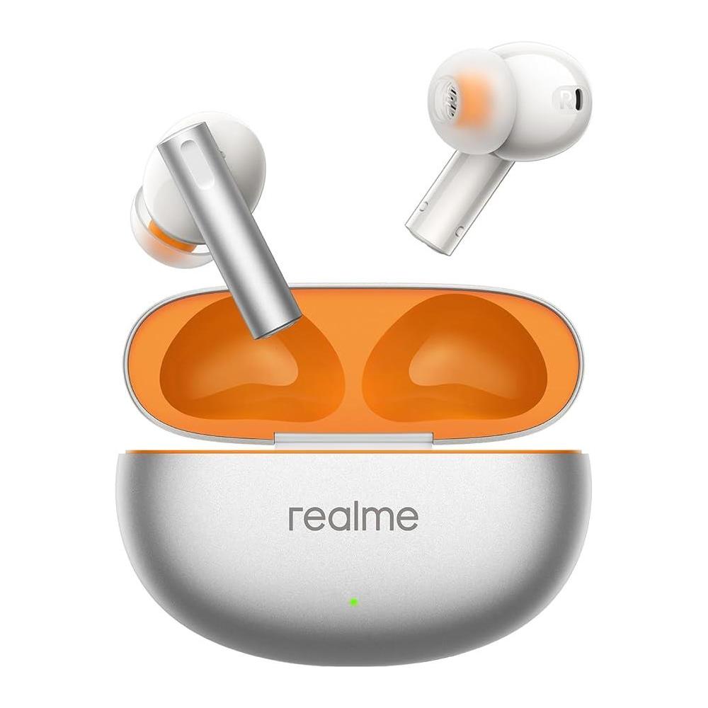 Cuffie wireless Buds Air 6, Hi-Res Professional, 12.4mm Deep Bass Driver, 50dB Smart ANC, fino a 40 ore di Ascolto Flame Silver - Foto 1