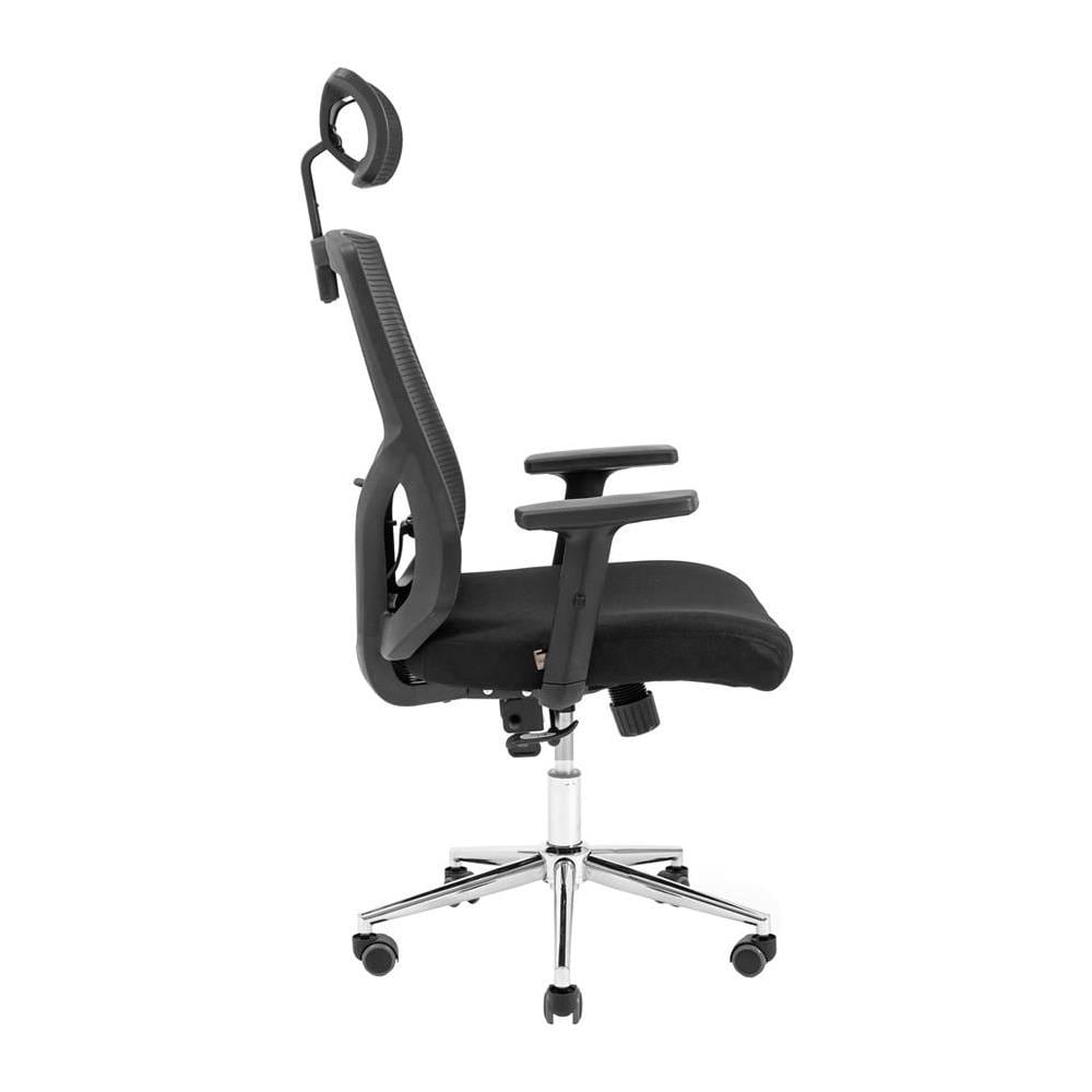 Sedia da ufficio ergonomica in rete Roger Chrome Anyfix M-2 Nero - Foto 2